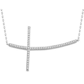 10Kt-sideways-diamond-cross-necklace